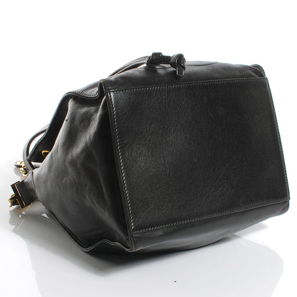 Chanel Lambskin Drawstring Shoulder Bag Dark Brown 4 of 8