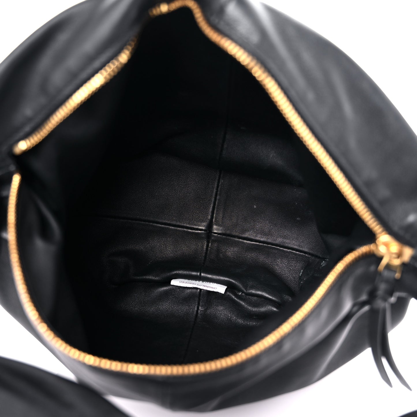 Calfskin Teen Double Knot Hobo Black