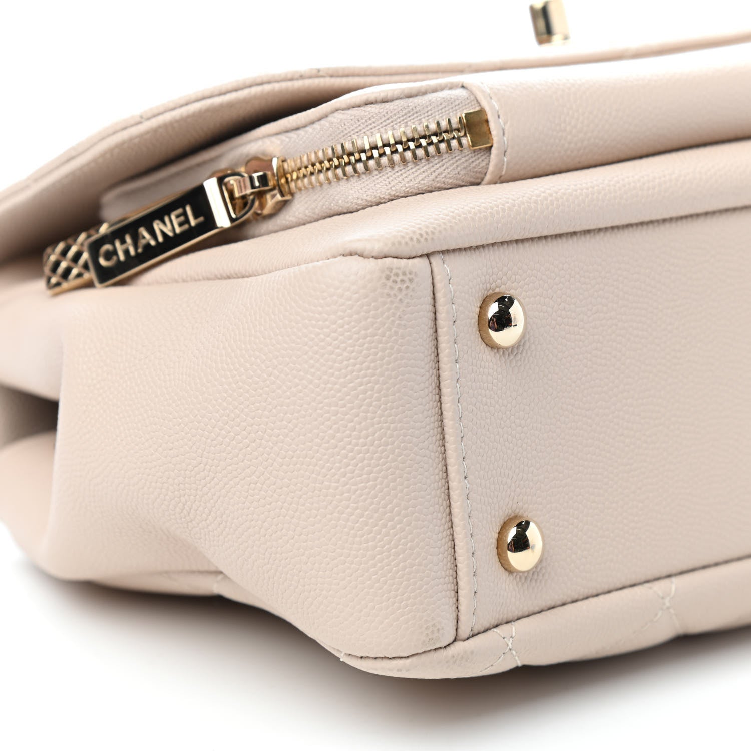 Chanel Caviar Quilted Medium Business Affinity Flap Beige 8 of 10