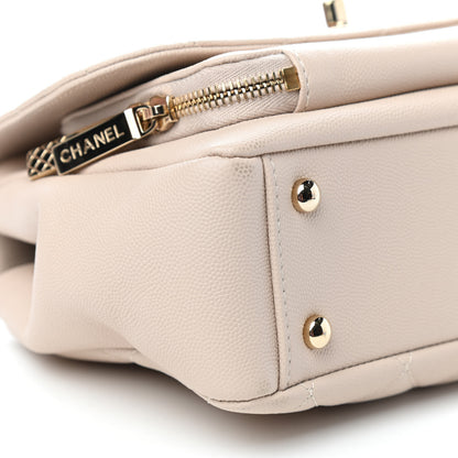 Chanel Caviar Quilted Medium Business Affinity Flap Beige 8 of 10