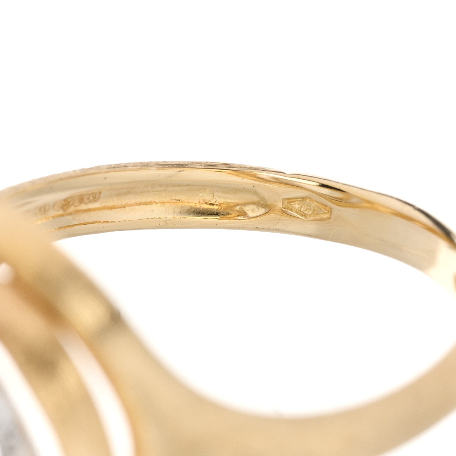 Marco Bicego 18K Yellow White Gold Diamond Jaipur Ring 53 6.5 4 of 5