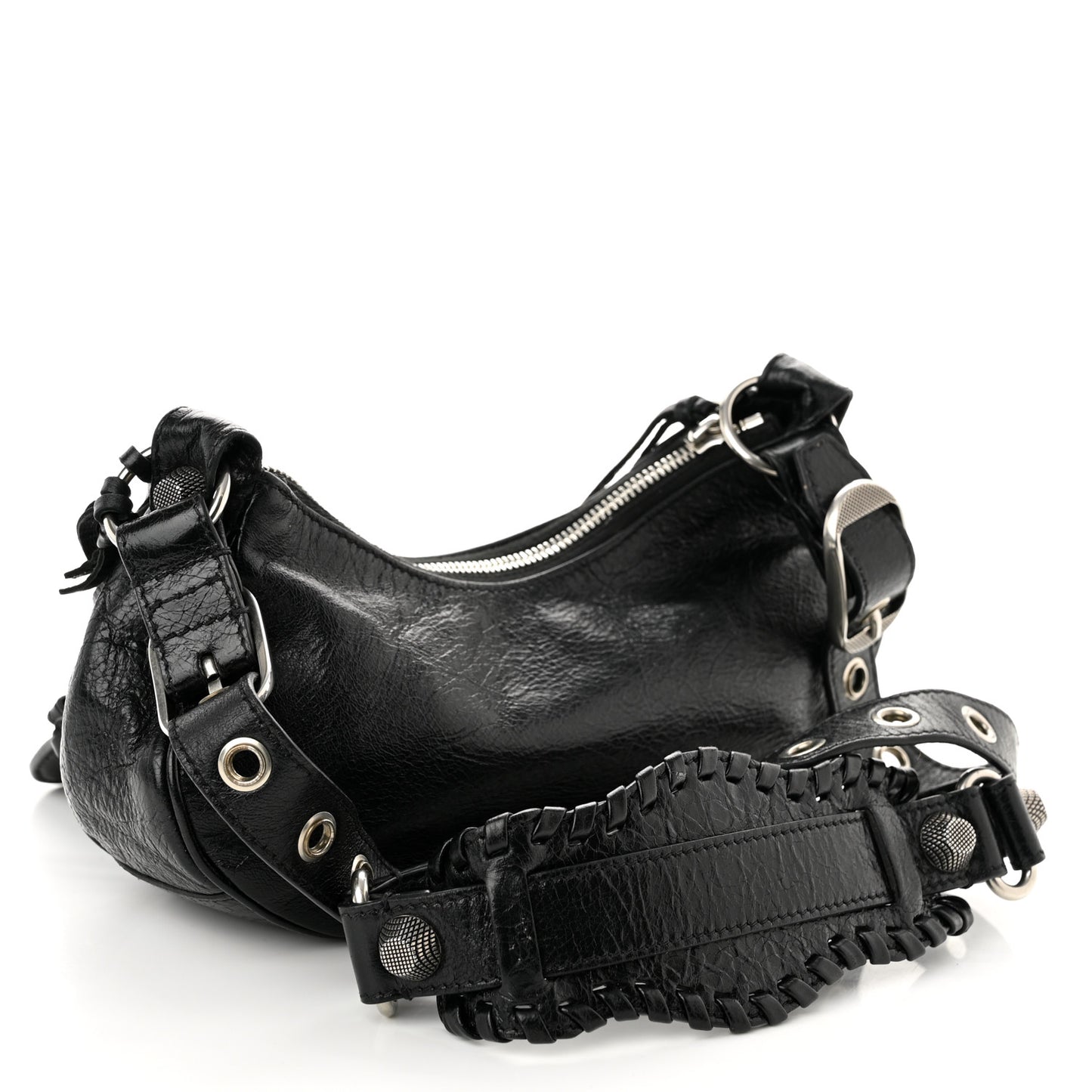 Agneau Arena Le Cagole Shoulder Bag XS Black