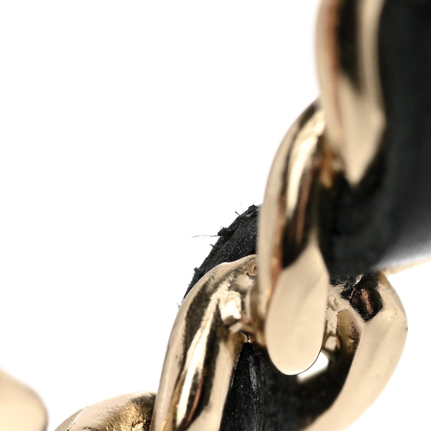 Chanel Enamel Metal Chain French New Wave Brooch Gold Black 5 of 6