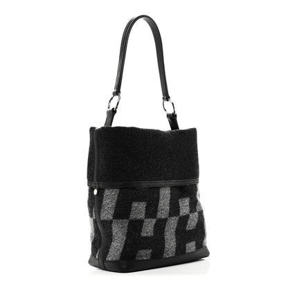 Hermes Felt Vache Hunter Swift Col Roule 25 Graphite Gris Moyen Black 2 of 8