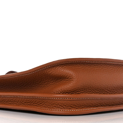 Hermes Taurillon Clemence Evelyne III PM Gold 7 of 8