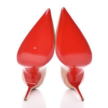 Christian Louboutin Patent Decollete 554 100 Pumps 40.5 Nude 5 of 9