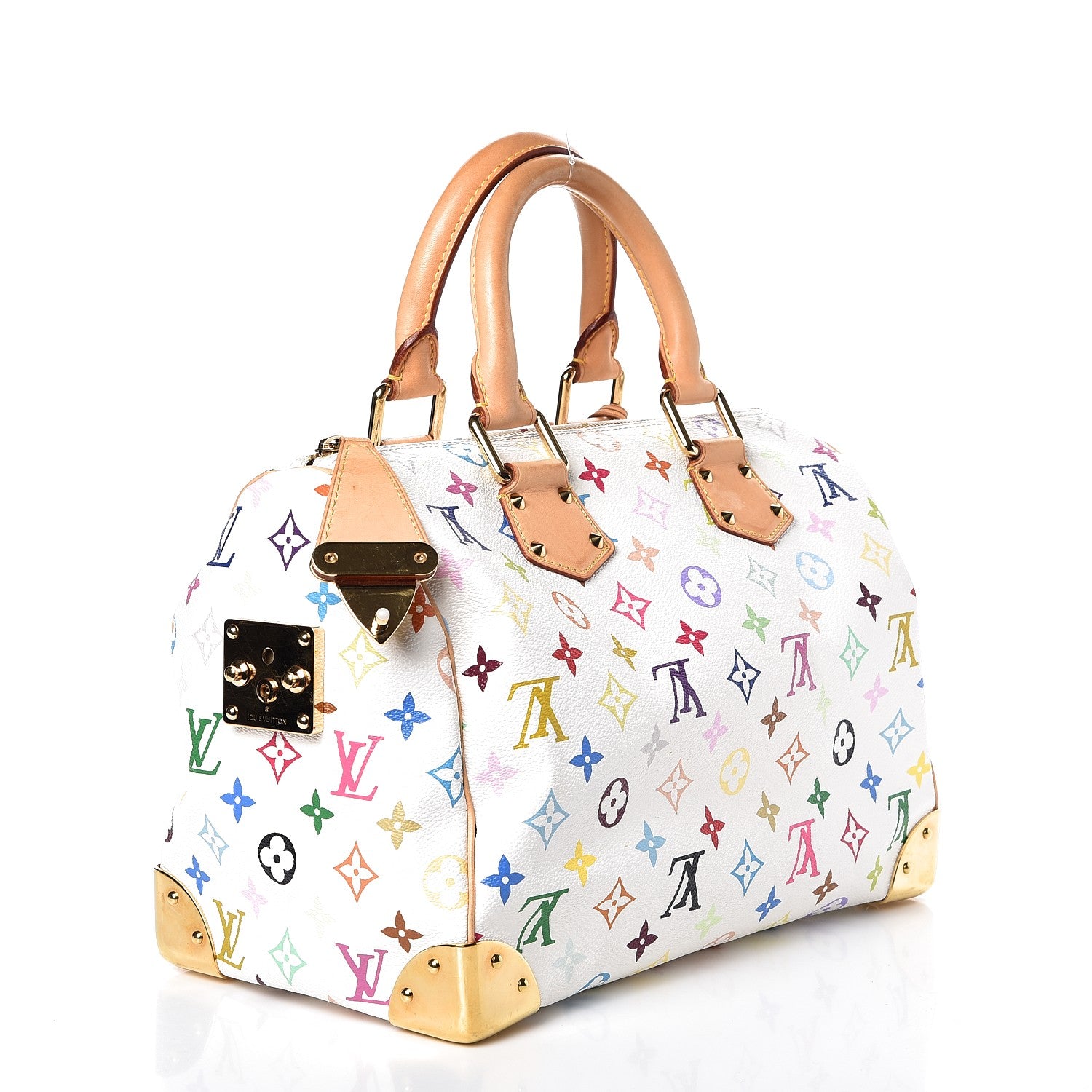 Louis Vuitton Monogram Multicolor Speedy 30 White 3 of 11