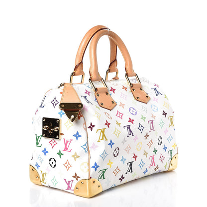 Louis Vuitton Monogram Multicolor Speedy 30 White 3 of 11