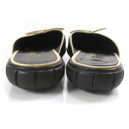 Chanel Leather Denim Slides 8 3 of 7