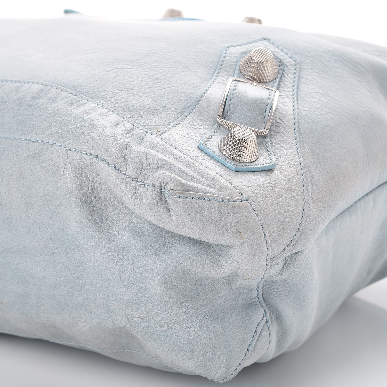 Balenciaga Agneau Giant 21 Silver Hardware Day Hobo Sky Blue 17 of 18