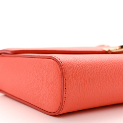 MCM Calfskin Medium Millie Crossbody Bag Hot Coral 9 of 10