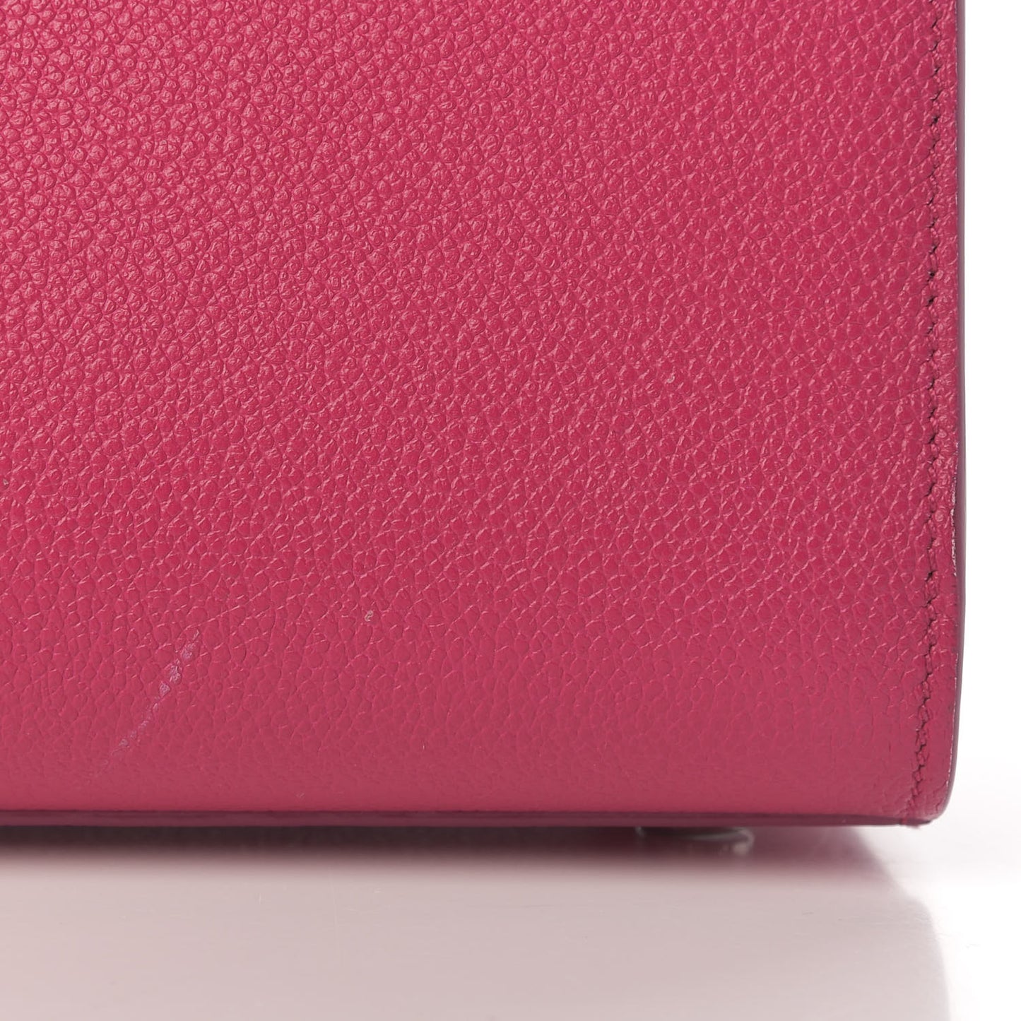 Grained Calfskin Baby Sac De Jour Lipstick Fuchsia