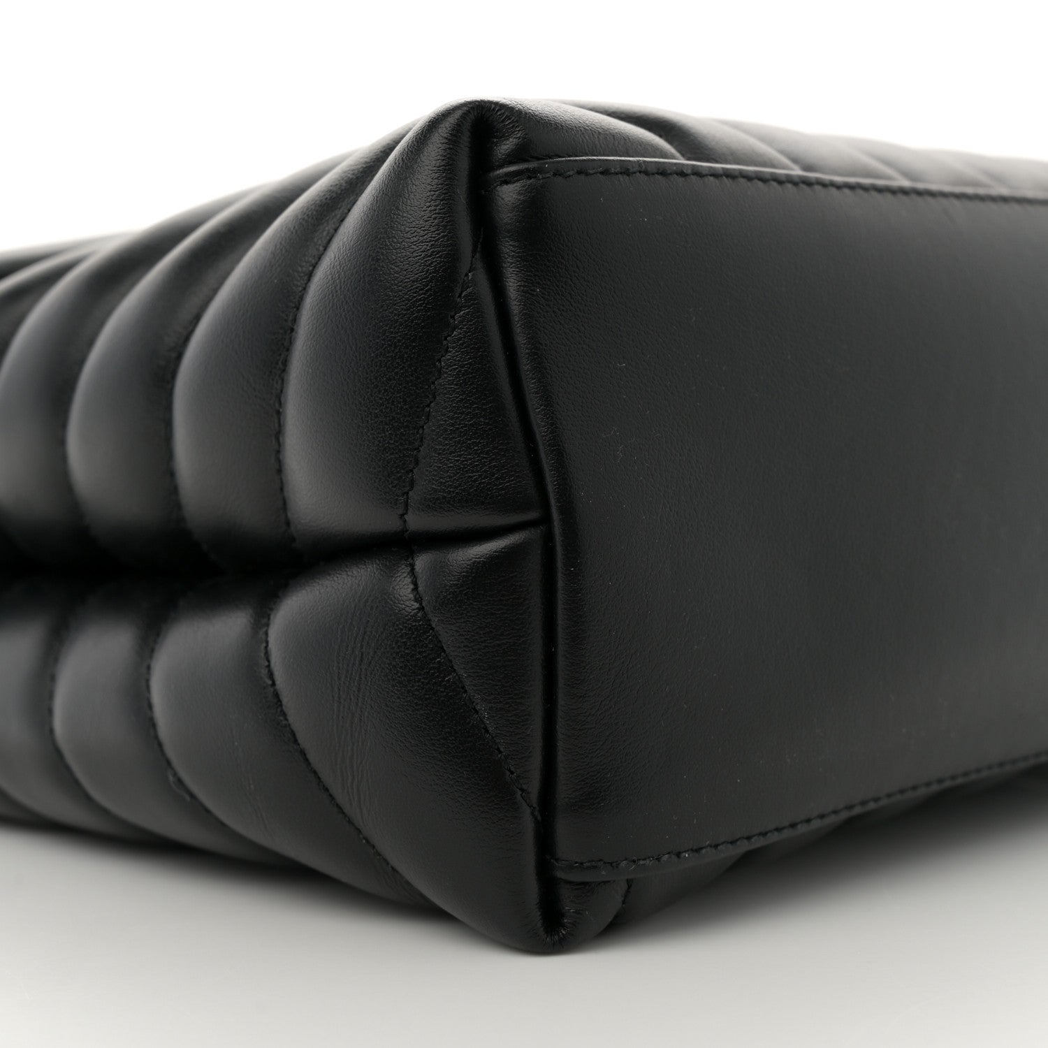 Saint Laurent Calfskin Y Quilted Monogram Medium Loulou Chain Satchel Black 8 of 10