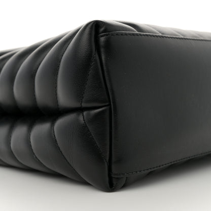Saint Laurent Calfskin Y Quilted Monogram Medium Loulou Chain Satchel Black 8 of 10