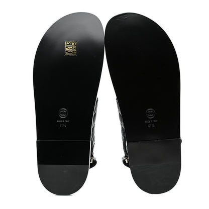 Chanel Grained Calfskin Velcro Dad Sandals 41.5 Black 5 of 9
