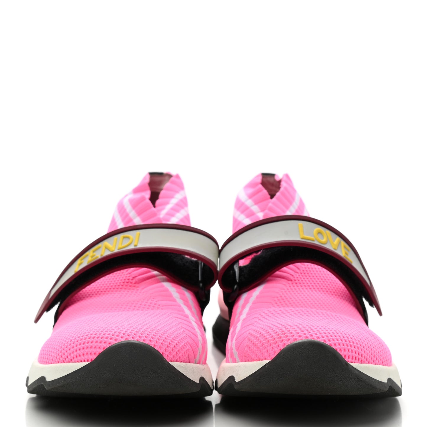 Stretch Yarn Stiff Band Rockoko Sneakers 37 Pink