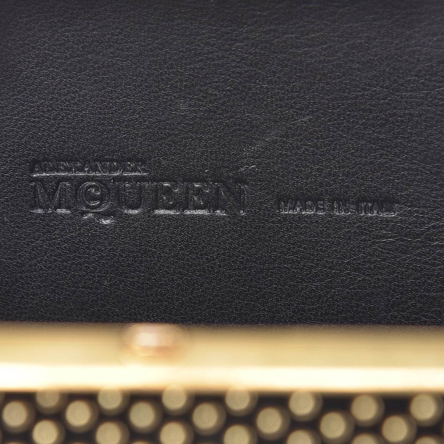 Suede Studded Skull Box Clutch Black