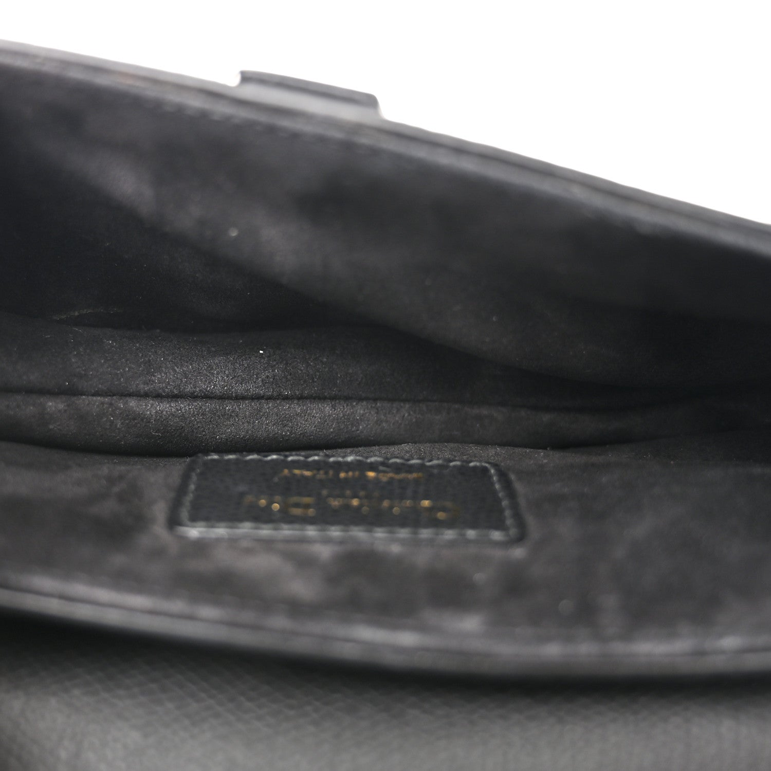 Christian Dior Grained Calfskin Mini Saddle Bag Black 5 of 10