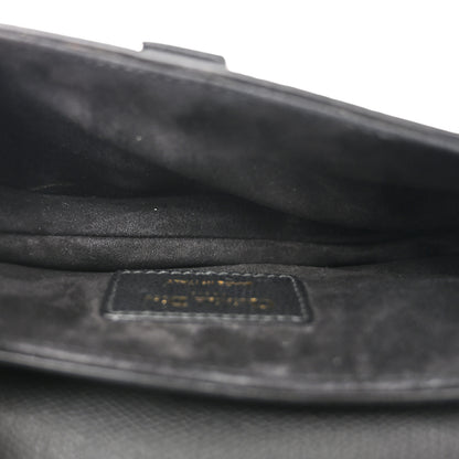 Christian Dior Grained Calfskin Mini Saddle Bag Black 5 of 10