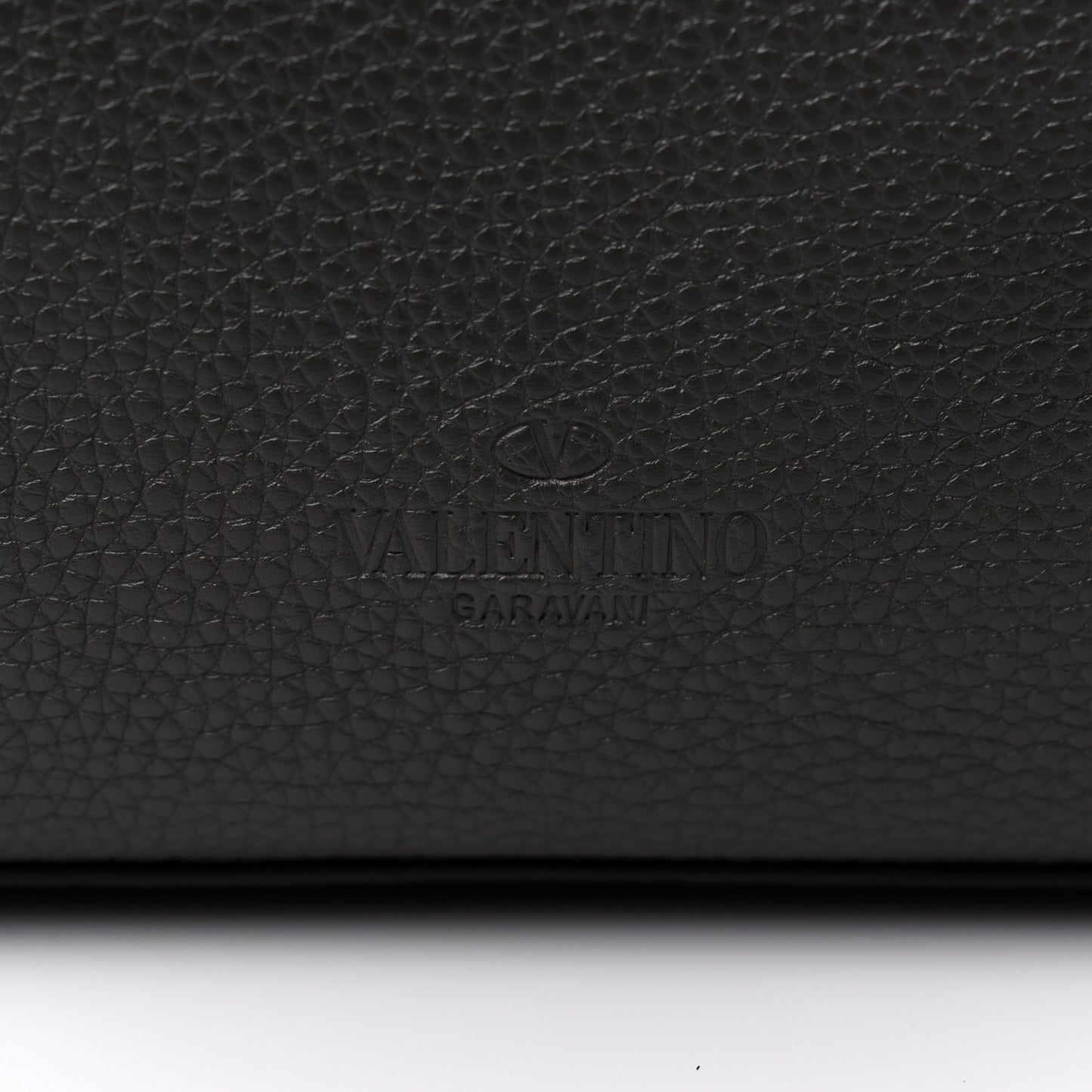 Grained Calfskin Rockstud Shoulder Tote Graphite