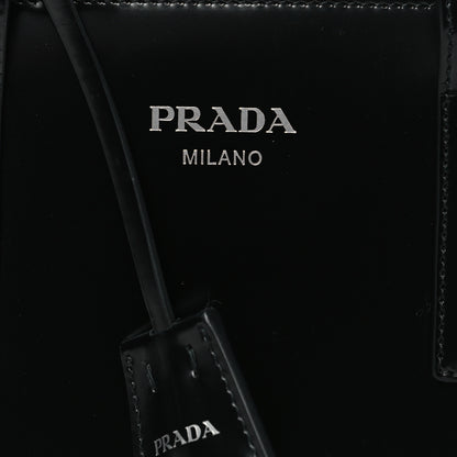 Prada Spazzolato Mini Re-Edition 1995 Double Handle Handbag Black 8 of 10