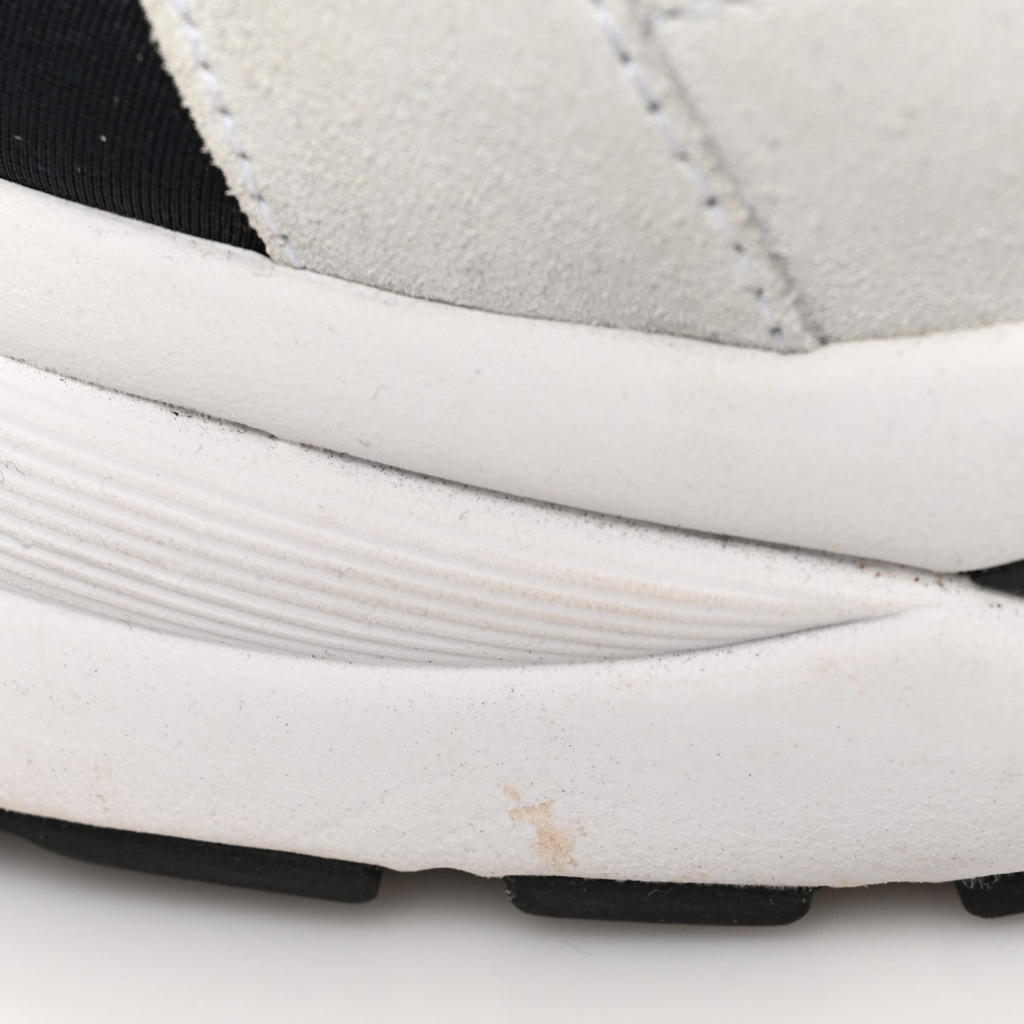 Calfskin Fabric Sneakers 39 White Silver Fluo Blue