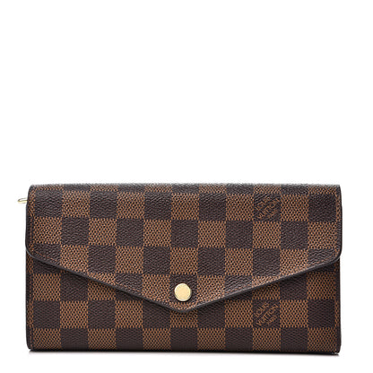 Louis Vuitton Damier Ebene Sarah Wallet NM 1 of 7