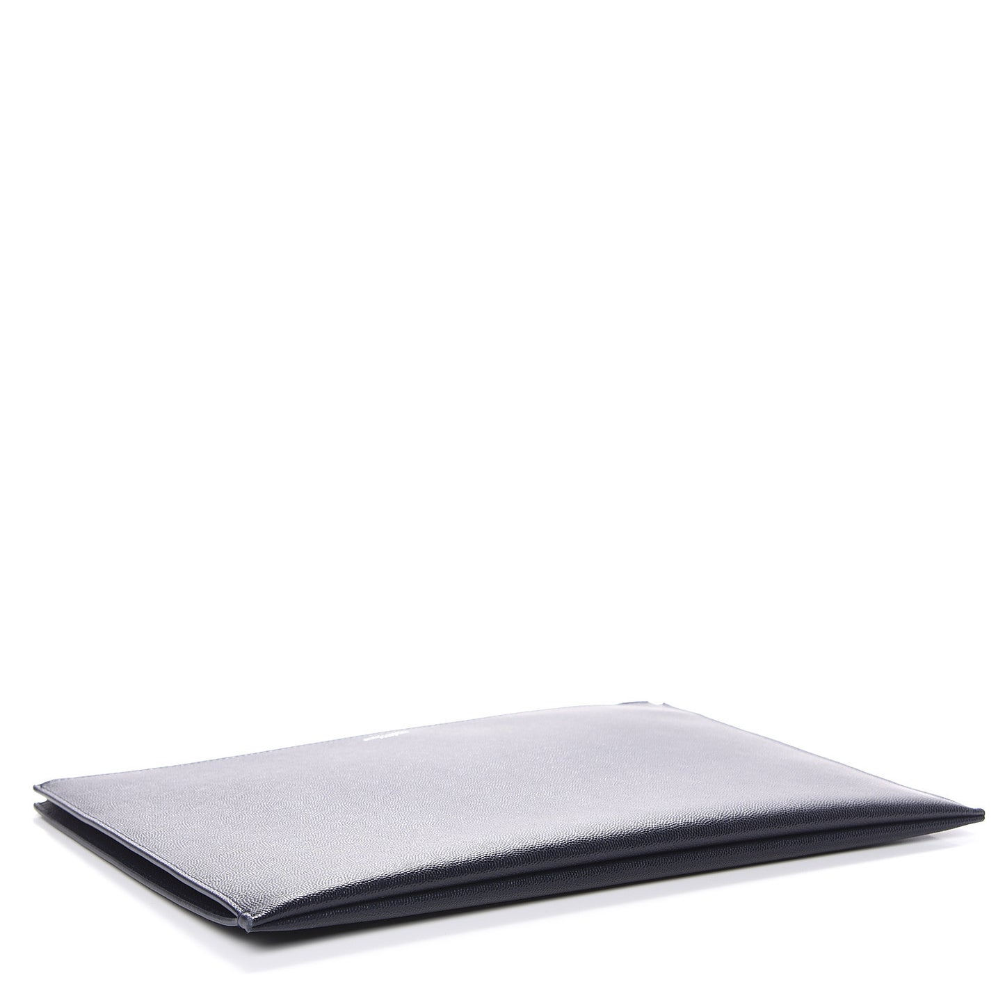 Matte Grain De Poudre Zipped Document Holder Deep Marine