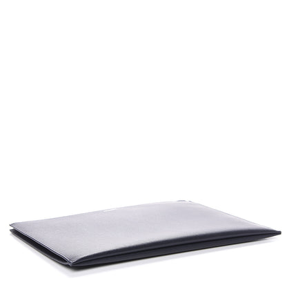 Saint Laurent Matte Grain De Poudre Zipped Document Holder Deep Marine 4 of 9