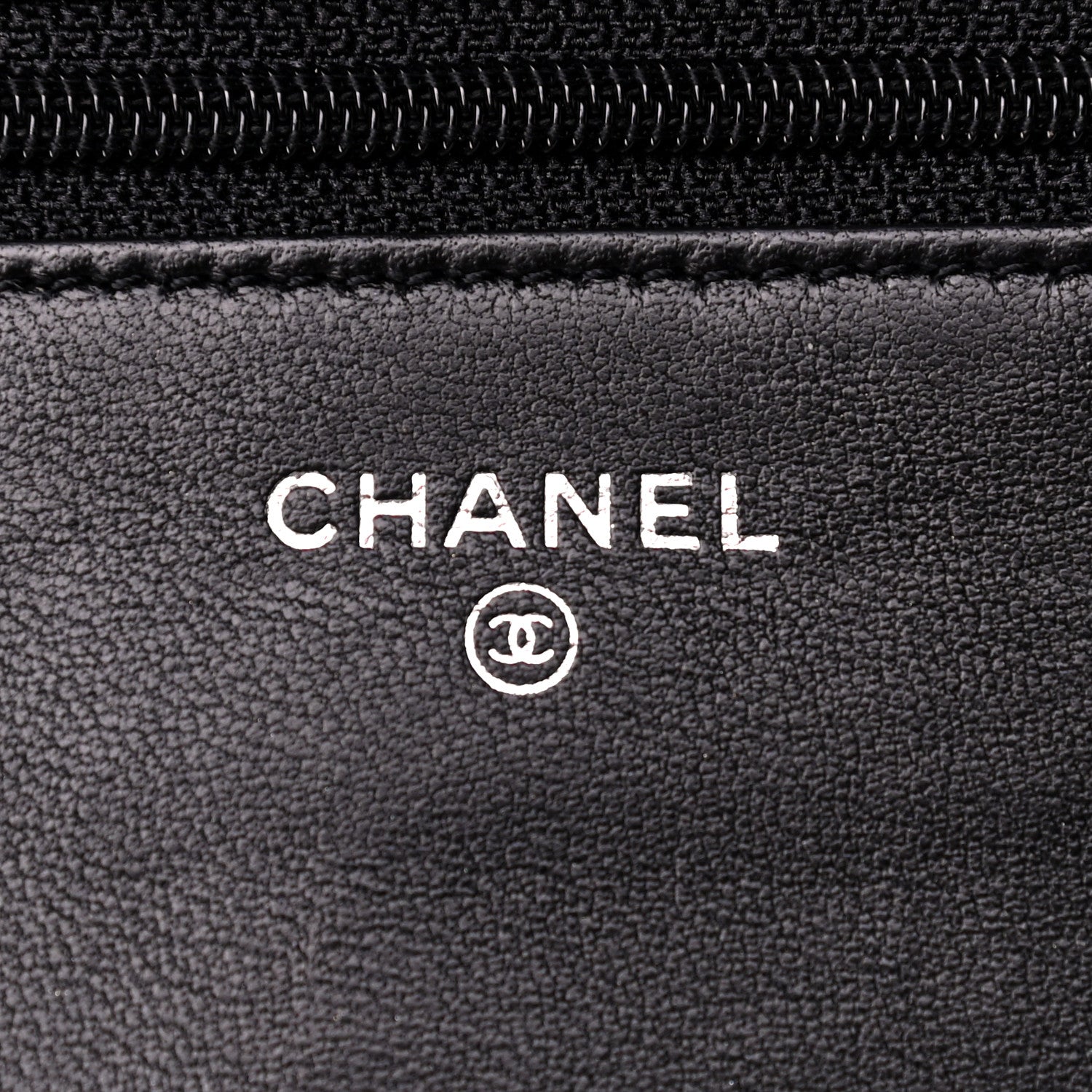 Chanel Lambskin Quilted Wallet On Chain WOC Black 6 of 10
