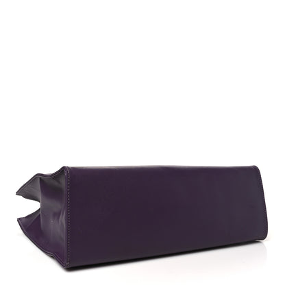 Telfar Vegan Leather Medium Shopping Bag Eggplant 4 of 13