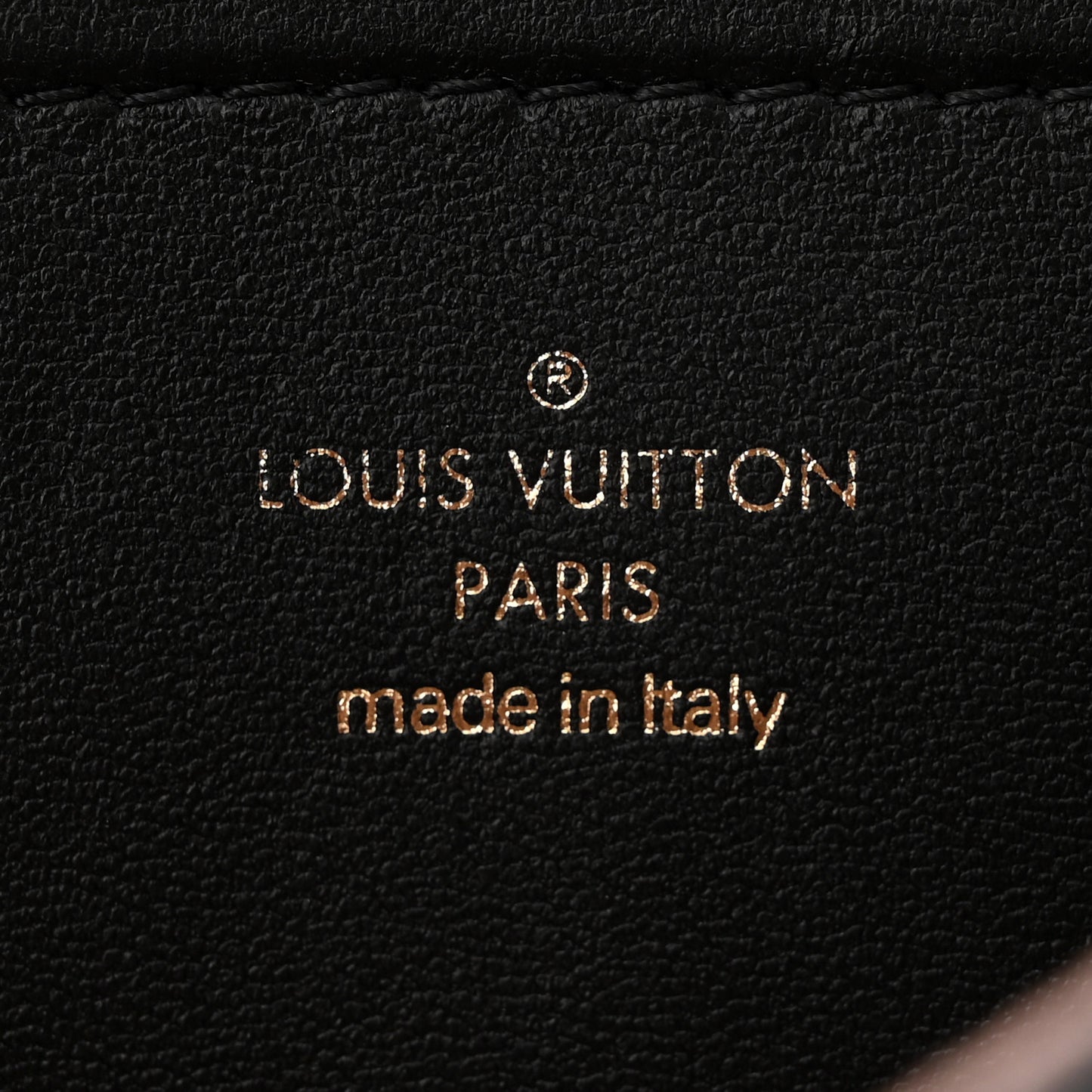 Lambskin Embossed Monogram Pochette Coussin Black