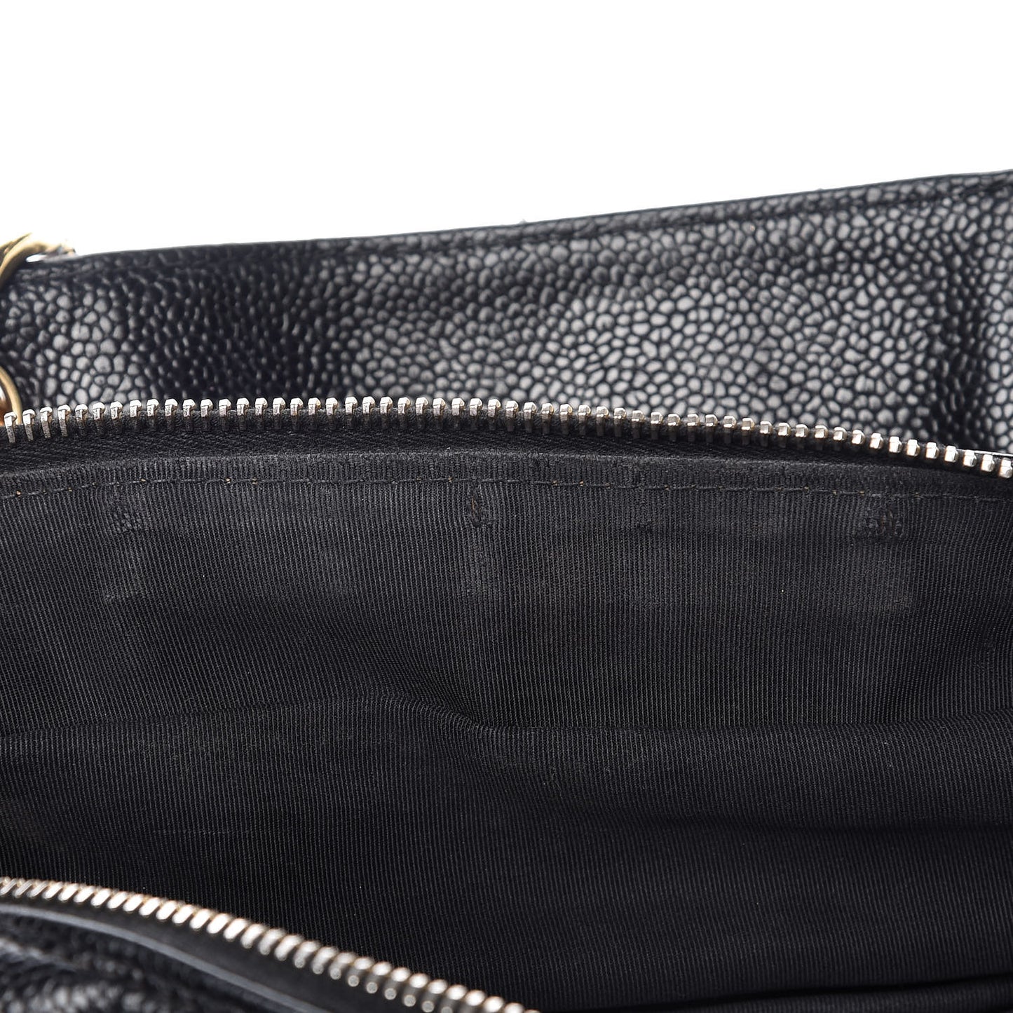 Caviar Quilted Petit Timeless Tote PTT Black