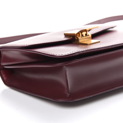 Celine Box Calfskin Teen Classic Box Flap Bag Burgundy 8 of 9