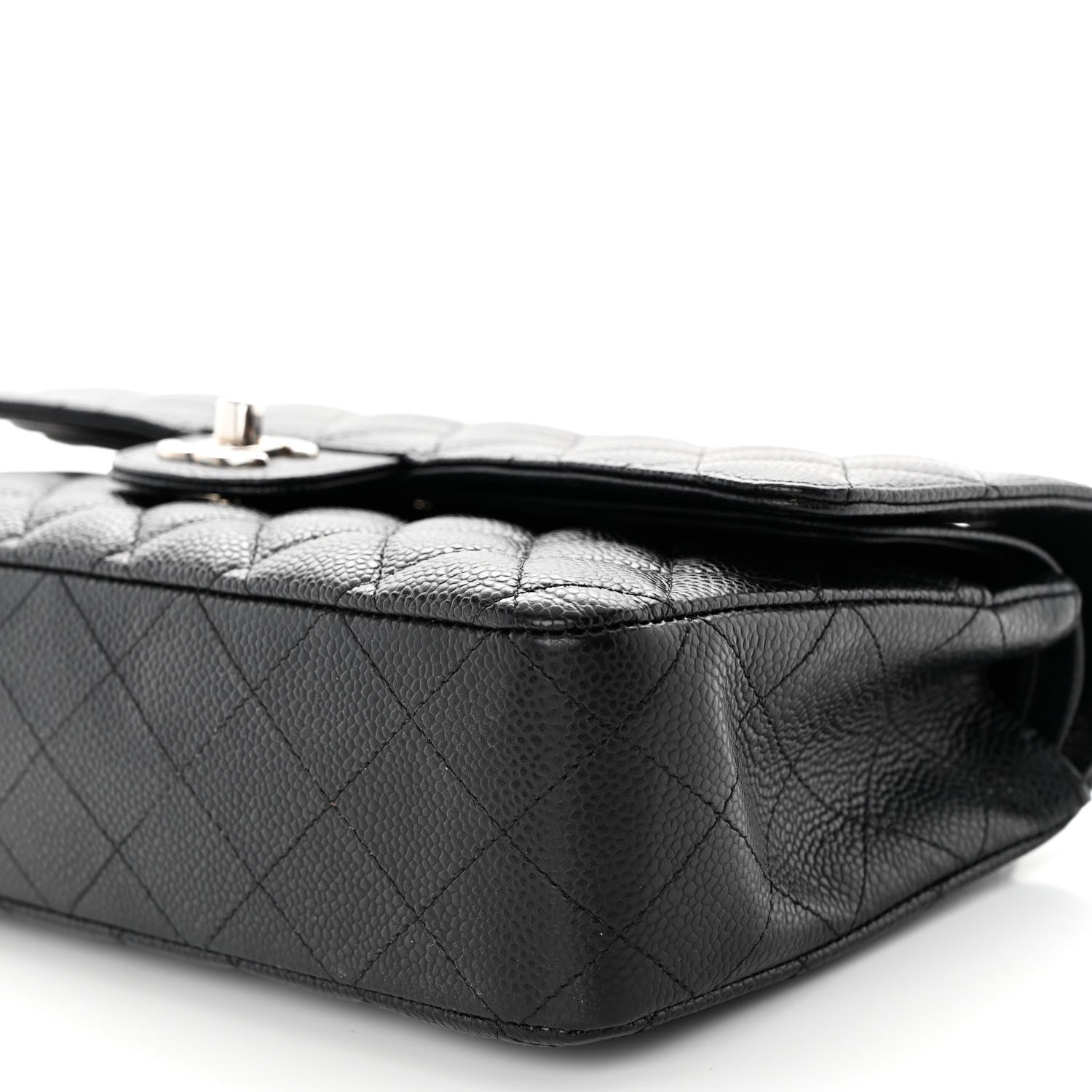 Chanel Caviar Quilted Medium Double Flap Black 10 of 11