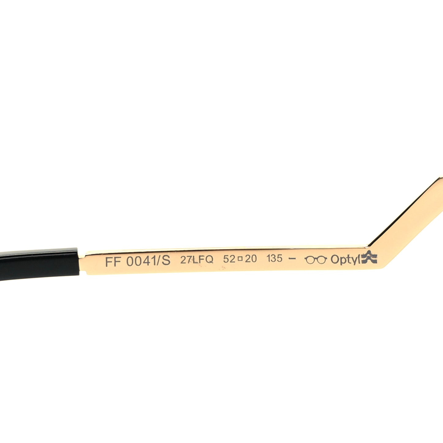 Metal Iridia Cat Eye Sunglasses FF 0041/S Gold