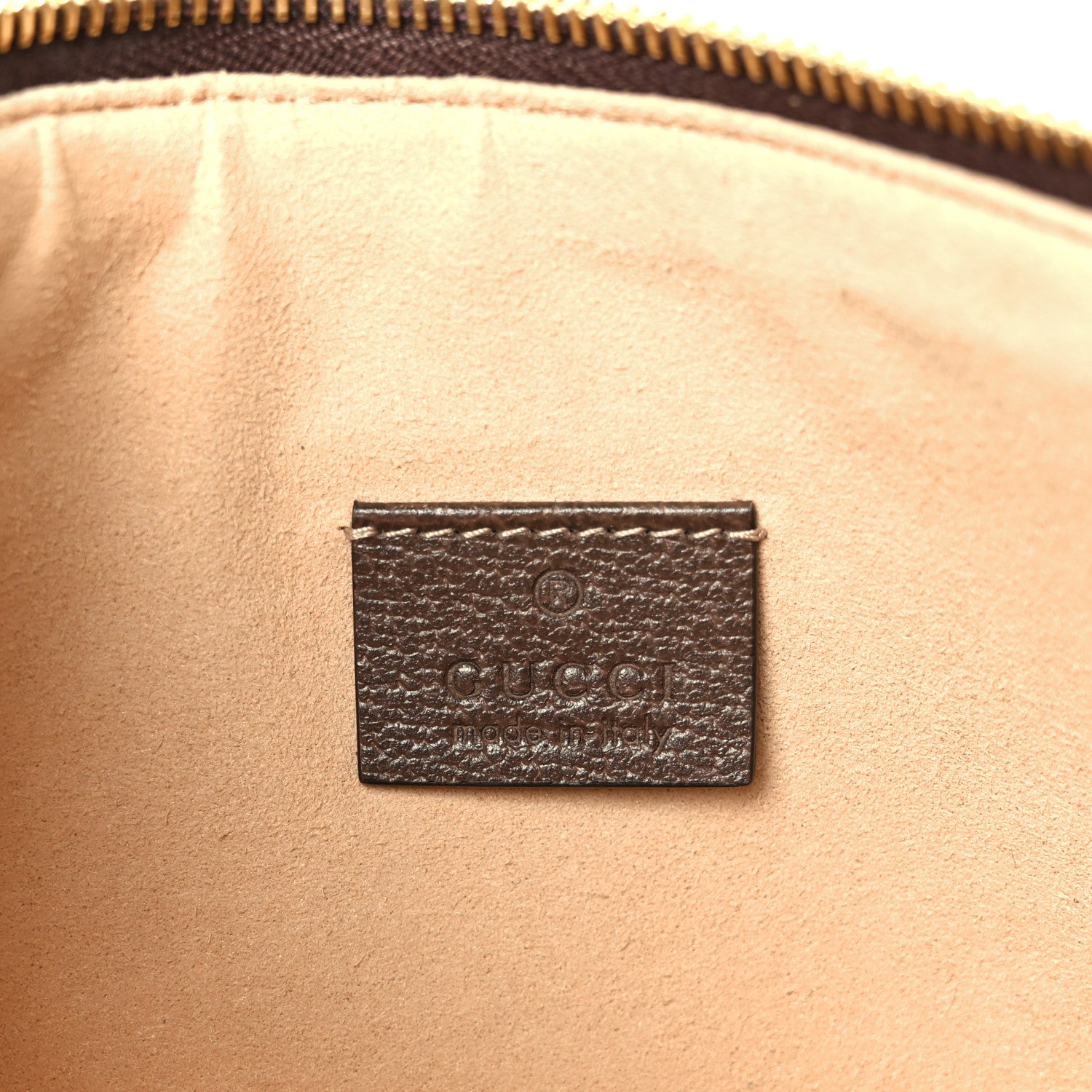 Gucci GG Supreme Monogram Large Ophidia Pouch Clutch Brown 1828618