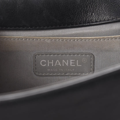 Chanel Calfskin Double Stitch Medium Boy Flap Black 10 of 17