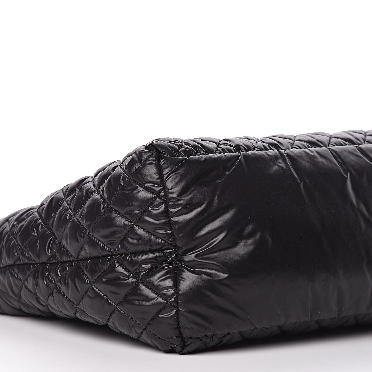 Chanel Nylon Quilted Large Coco Cocoon Tote Black 8 of 10