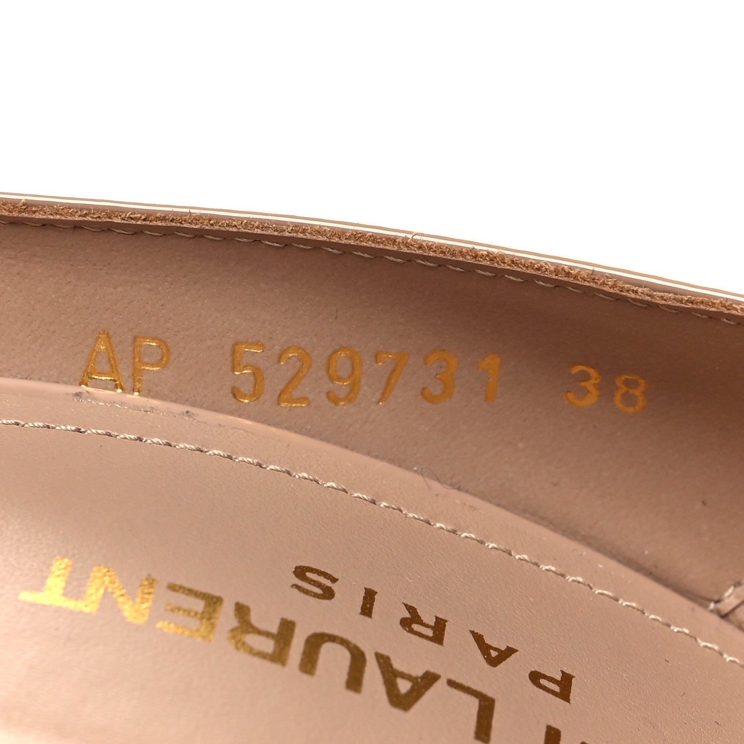 Saint Laurent Patent Calfskin Zoe 85 Pumps 38 Nude 6 of 8