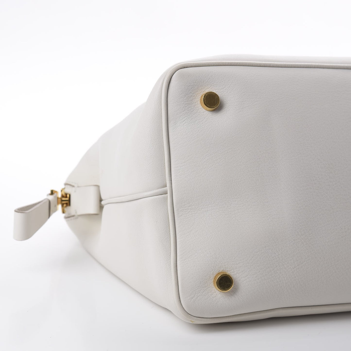 Goatskin Charlotte Satchel White