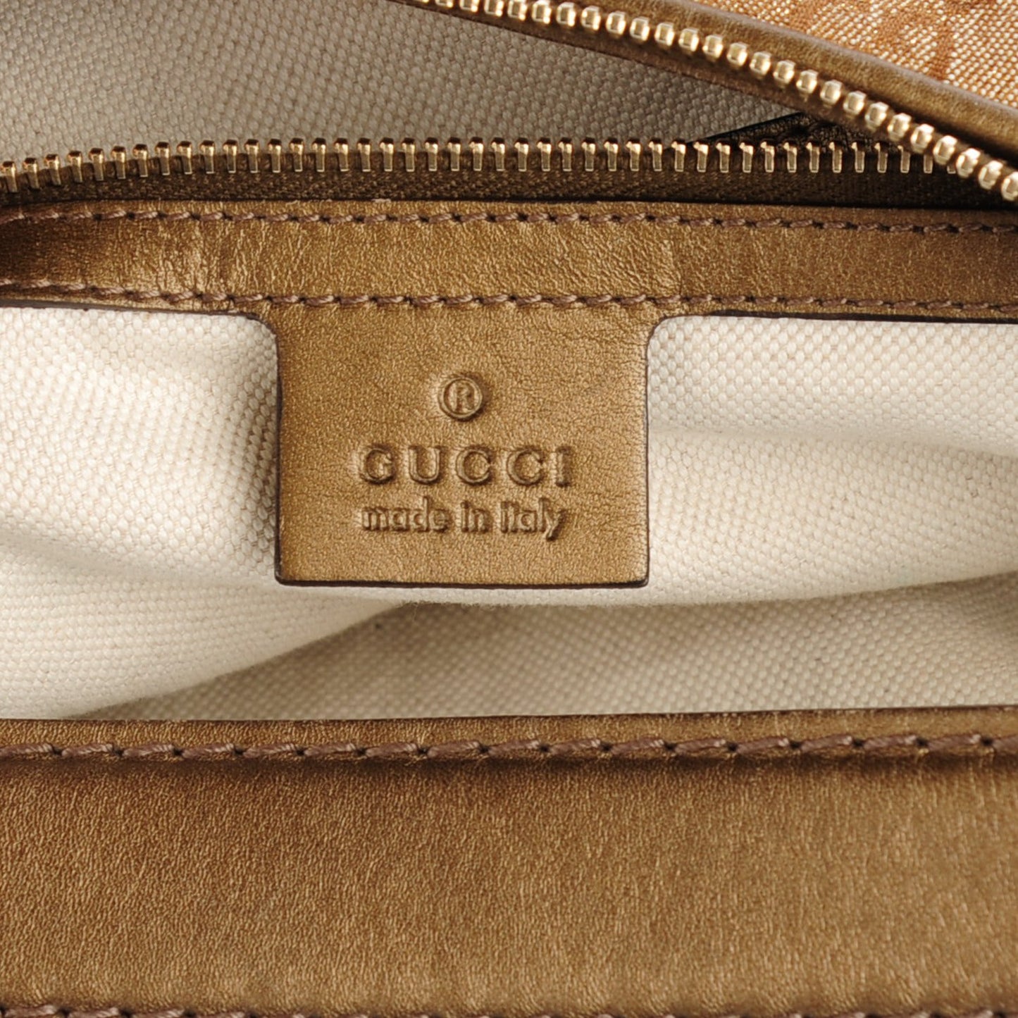 Monogram Lurex Medium Heart Bit Charm Hobo Bronze