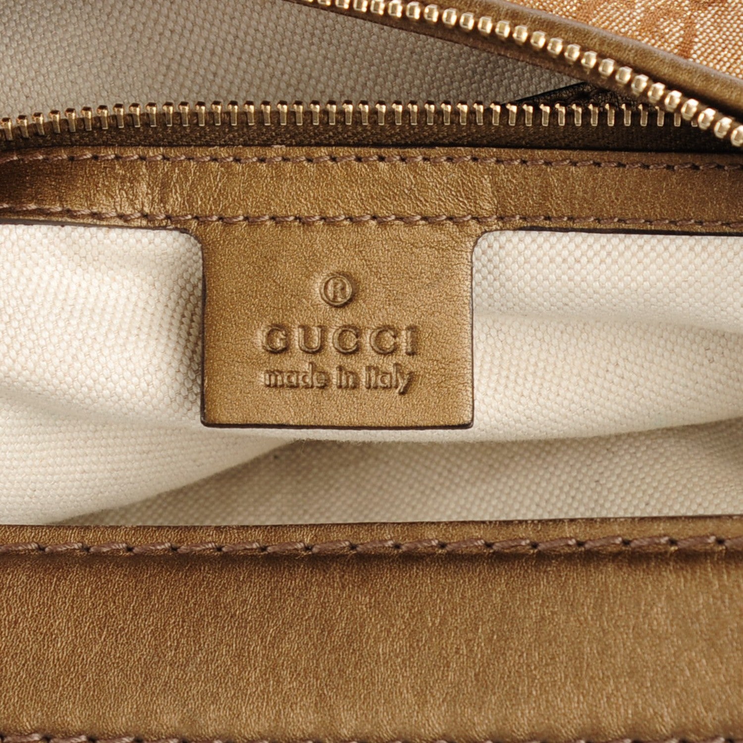 Gucci Monogram Lurex Medium Heart Bit Charm Hobo Bronze 6 of 7