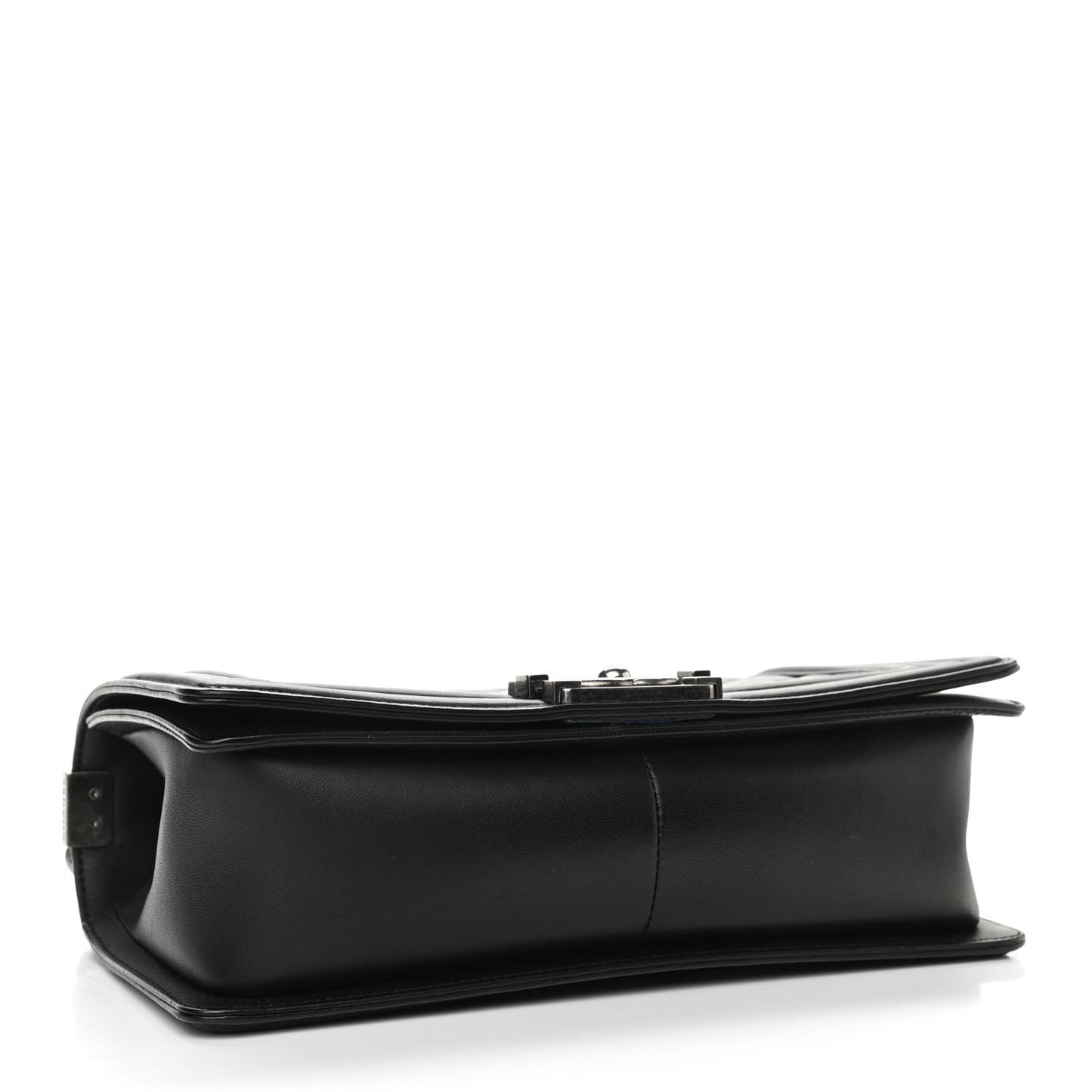 Lambskin Quilted Medium Boy Flap Black