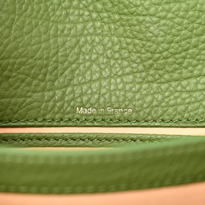 Delvaux Crispy Calfskin Mini Le Mutin Saddle Bag Green 6 of 10