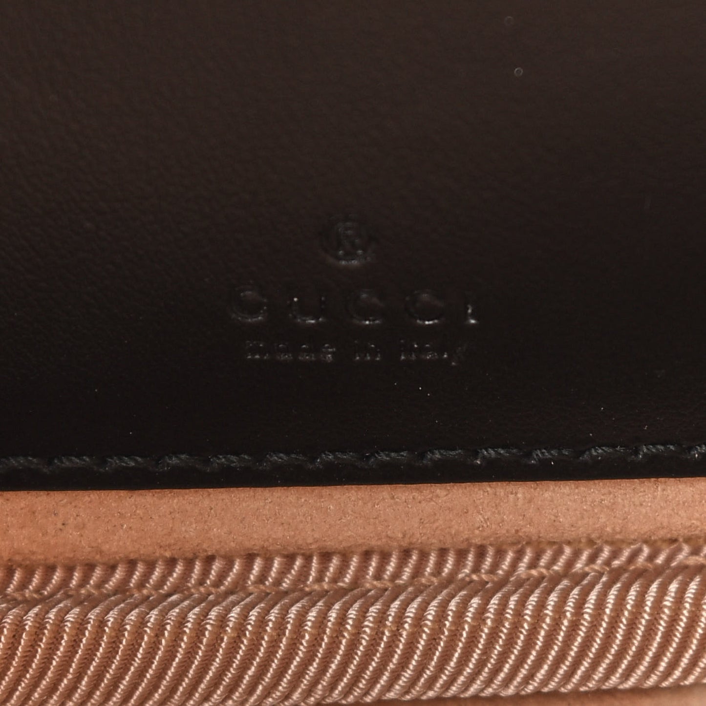 Calfskin Matelasse Mini GG Marmont Chain Crossbody Bag Black