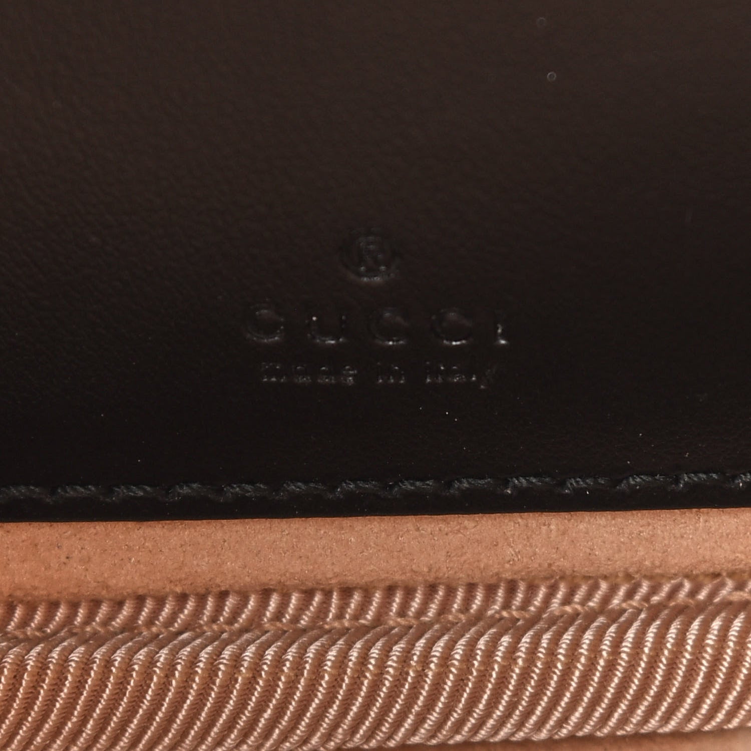 Gucci Calfskin Matelasse Mini GG Marmont Chain Crossbody Bag Black 6 of 10