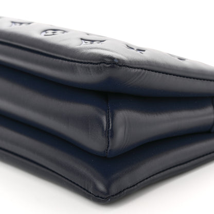 Louis Vuitton Lambskin Embossed Monogram Coussin PM Navy 10 of 12