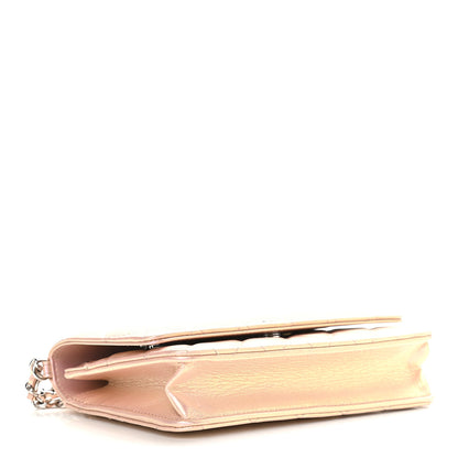 Chanel Iridescent Calfskin Quilted Wallet On Chain WOC Pink 4 of 10