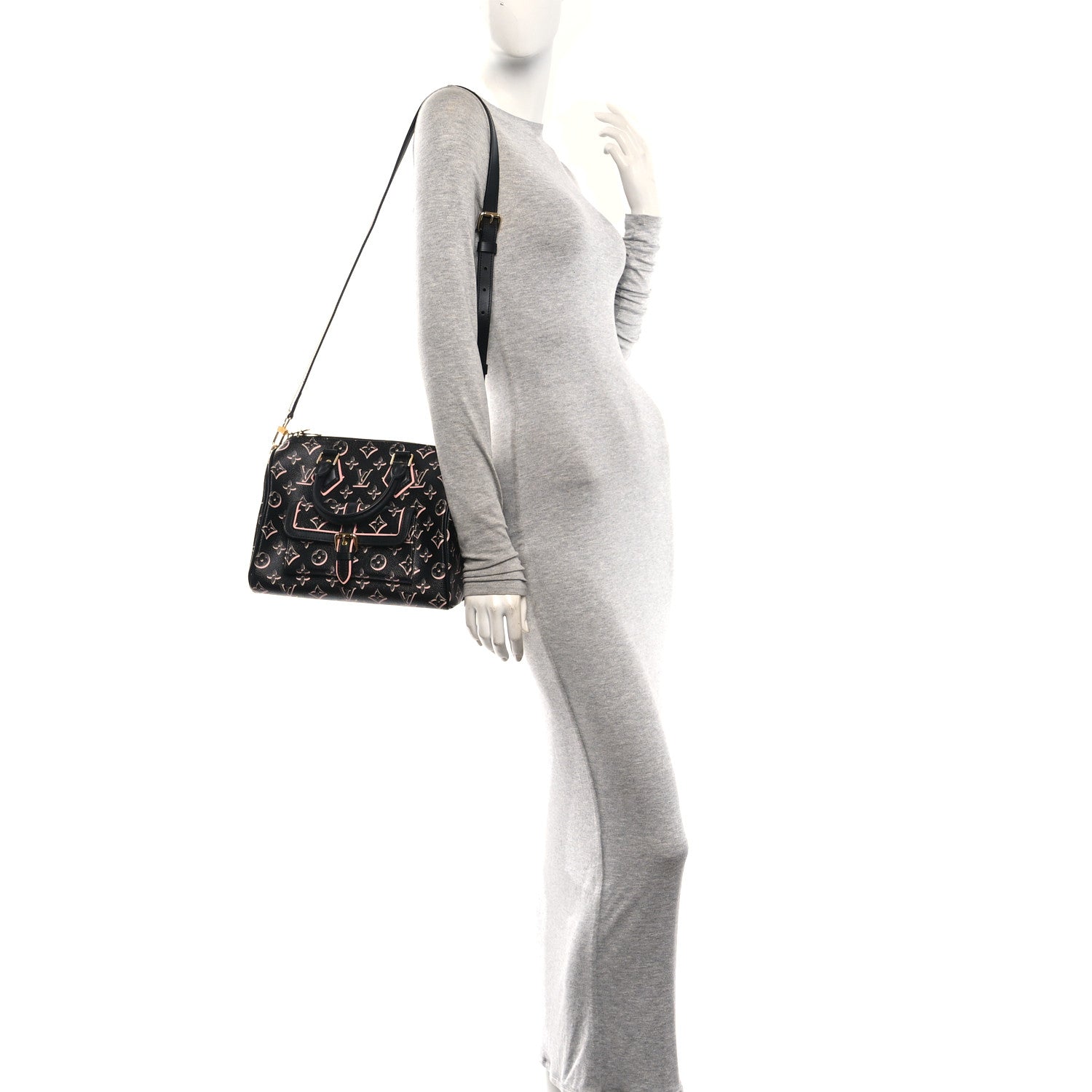 Louis Vuitton Monogram Fall for You Speedy Bandouliere 25 Black 2 of 9